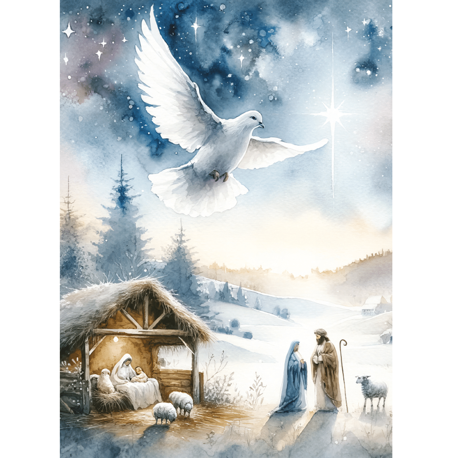 CC Christmas Cards Peacful Dove