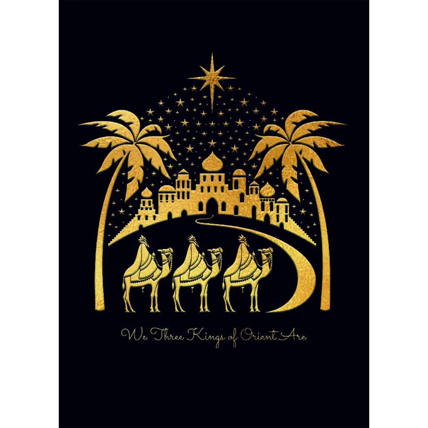 CC Christmas Cards We Three Kings transparent